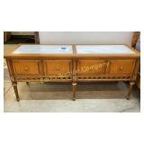 MADE IN ITALY MARBLE TOP 4 DOOR SIDEBOARD