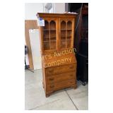DROP FRONT WOOD SECRETARY W/ KEY DROP FRONT WOOD SECRETARY W/ KEY