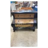 NEW HOME MERIDIAN BLACK/WOOD BOMBE CHEST NEW HOME MERIDIAN BLACK/WOOD BOMBE CHEST
