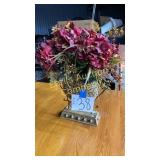 METAL FLORAL CENTERPIECE DECOR