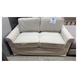 NEW OFF WHITE SMALL LOVESEAT NEW OFF WHITE SMALL LOVESEAT
