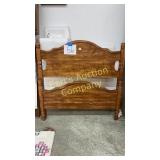 WOOD TWIN SIZE HEADBOARD, FOOTBOARD, RAILS, SLATS