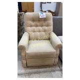 OFF WHTE PRINTED MANUAL RECLINER