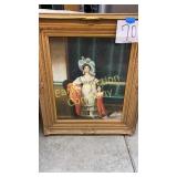 GOLD FRAMED CANVAS PICTURE GOLD FRAMED CANVAS PICTURE