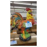 LARGE DECORATIVE PAINTED ROOSTER