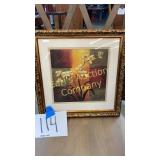 GOLD FRAMED FLORAL PICTURE GOLD FRAMED FLORAL PICTURE