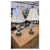 SET OF 2 TABLE LAMPS W/ SHADES SET OF 2 TABLE LAMPS W/ SHADES