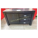 NEW HOME MERIDIAN DISTRESSED BLACK MEDIA CONSOLE