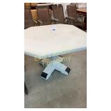 OFF WHITE PAINTED WOOD TABLE - AS IS