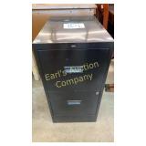 METAL BLACK 2 DRAWER FILING CABINET - NO KEY METAL BLACK 2 DRAWER FILING CABINET - NO KEY