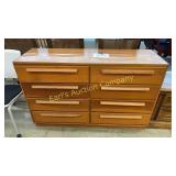 WOOD 8 DRAWER DRESSER - AS IS