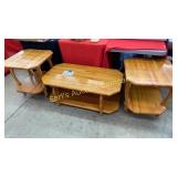 WOOD COFFEE & 2 END TABLES WOOD COFFEE & 2 END TABLES