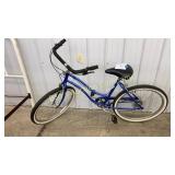 BLUE HUFFY CRUISEWAY BICYCLE BLUE HUFFY CRUISEWAY BICYCLE