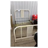 OFF WHITE FULL SIZE METAL BED