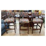 LOT OF 3 BILLIARD CHAIRS LOT OF 3 BILLIARD CHAIRS