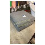 NEW DK GREY NAILHEAD TRIM OTTOMAN NEW DK GREY NAILHEAD TRIM OTTOMAN