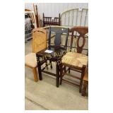 LOT OF 3 MISC CHAIRS (1 IS A BARSTOOL) LOT OF 3 MISC CHAIRS (1 IS A BARSTOOL)