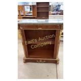 MARBLE TOP ORNATE CABINET - AS IS MARBLE TOP ORNATE CABINET - AS IS