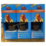 LOT OF 3 ISLAND KING TIKI TORCH SETS IN BOXES