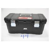 NEW 20" ACE BLACK PLASTIC TOOL BOX