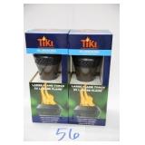 LOT OF 2 NEW ISLAND KING TIKI TORCH SETS IN BOX