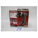 CRAFTSMAN 19.2V 1/2" HEAVY DUTY DRILL/DRIVER KIT