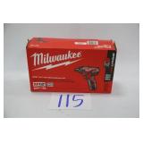 MILWAUKEE M12 1/4" HEX SCREWDRIVER KIT IN BOX