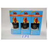 LOT OF 3 ISLAND KING TIKI TORCH SETS IN BOX