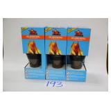 LOT OF 3 NEW ISLAND KING TIKI TORCH SETS IN BOXES