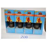 LOT OF 4 NEW ISLAND KING TIKI TORCH SETS IN BOXES