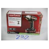 CRAFTSMAN 19.2V 1/4' IMPACT DRIVER KIT IN BOX