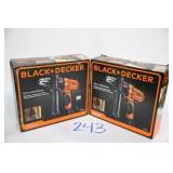 LOT OF 2 BLACK & DECKER 7AMP 1/2' DRILL/DRIVERS