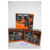 LOT OF 3 BLACK & DEKER 7AMP 1/2' DRILL/DRIVERS