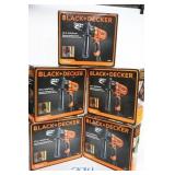 LOT OF 5 BLACK & DECKER 7AMP 1/2' DRILL/DRIVERS