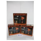 LOT OF 3 BLACK & DECKER 7AMP 1/2' DRILL/DRIVERS