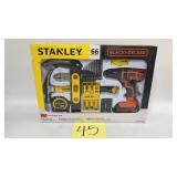 NEW STANLEY/BLACK & DECKER 66PC TOOL SET