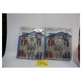 LOT OF 2 NEW HOME PLUS 25PC SCREWDRIVER KITS
