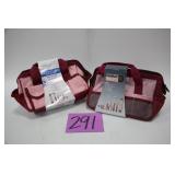 LOT OF 2 ESSENTIALS TOOL SETS W/ PINK ZIP UP CASE