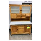 ANTIQUE SELLERS HOOSIER CABINET MADE IN ELWOOD,IND