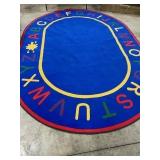CARPET FOR KIDS ALPHABET OVAL RUG 8x11FT