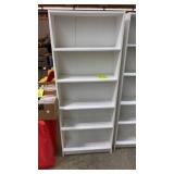 WHITE BOOKCASE W/ ADJUSTABLE SHELVES