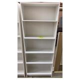 WHITE BOOKCASE W/ ADJUSTABLE SHELVES