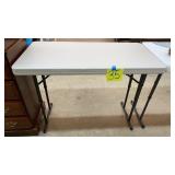 LIFETIME FOLDING TALL TABLE - 4FT LONG, 3FT TALL