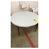 LIFETIME PLASTIC 4FT ROUND FOLDING TABLE