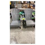 LOT OF 2 GREY LIFETIME ADIRONDACK CHAIRS