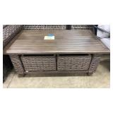 NEW SUNBRELLA ALL WEATHER WICKER COFFEE TABLE