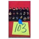 LOT OF COSTUME RINGS - 33PCS