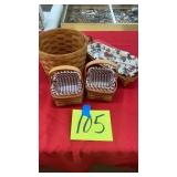 LOT OF 4 LONGABERGER BASKETS