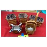 LOT OF 5 LONGABERGER BASKETS