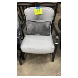 NEW SUNBRELLA GREY ROCKING PATIO CHAIR W/ PILLOW